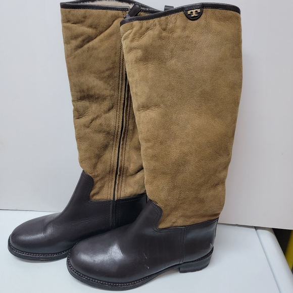 Tory Burch Shoes - Tory Burch Brown and Tan Heeled Boots